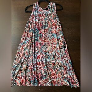 Cynthia Rowley Paisley Multicolored Swing Dress